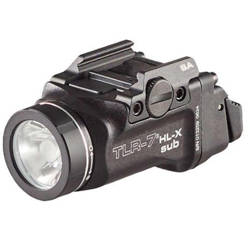 Streamlight TLR-7 HL-X sub USB (1913 short) - Includes mounting kit with keys, multi-tool, (1) SL-B9 Li-Ion rechargeable battery pack, and USB-C cord - Black