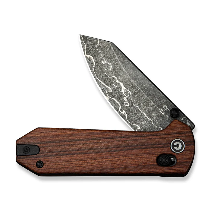 CIVIVI Knives CIVIVI Yonder Thumb Stud & Crossbar Lock Knife Guibourtia Wood Handle
