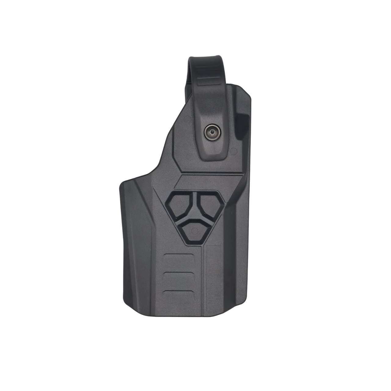 Hero's Pride Edge Polymer TASER Holster for X2, 7 and 10, with a push-forward strap lock