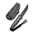 CIVIVI Knives CIVIVI Tamashii Fixed Blade Knife Micarta Handle (4.07 D2 Blade) C19046-4