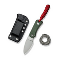 CIVIVI Knives CIVIVI Baby Banter Fixed Blade Knife Green Canvas Micarta Handle