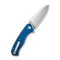 CIVIVI Knives CIVIVI Placoid Flipper & Thumb Stud Knife Blue Shredded G10 Handle (3.67 Satin Finished 14C28N Blade) C23079-2