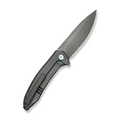 We Knife WEKNIFE Acuminal Flipper Knife Gray Hand Rubbed Titanium Handle (3.98 Gray Hand Rubbed Vanax Blade) WE23070-3