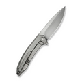 We Knife WEKNIFE Acuminal Flipper Knife Polished Bead Blasted Titanium Handle (3.98 Hand Rubbed Satin Vanax Blade) WE23070-2