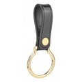 Dutyman Hi-Gloss Leather D Cell Flashlight Strap with Metal Ring