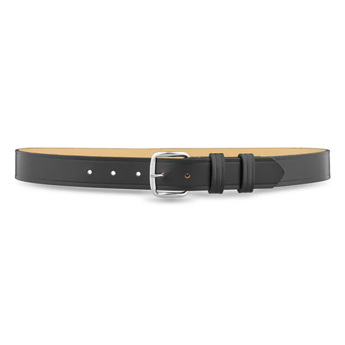 Dutyman 1-1/4 Plain Leather Garrison Belt with Nickel Buckle