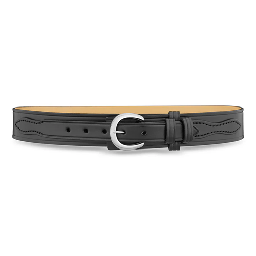 Dutyman 1-3/4 Plain Leather Ranger Belt with Nickel Buckle