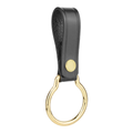 Dutyman Plain Leather D Cell Flashlight Strap with Metal Ring
