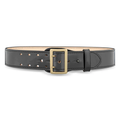 Dutyman 2-1/4 High-Gloss Leather Sam Browne 2-Row Stitch Duty Belt with Gold Buckle