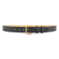 Dutyman 1-1/4 Plain Leather Garrison Belt with Gold Buckle