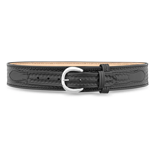 Dutyman 2-1/4 High-Gloss Leather River Belt with Nickel Buckle