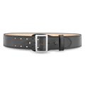Dutyman 2-1/4 High-Gloss Leather Sam Browne 2-Row Stitch Duty Belt with Nickel Buckle