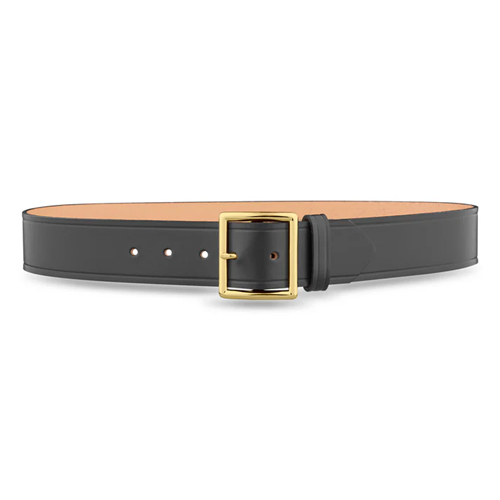 Dutyman 1-3/4 Plain Leather Garrison Belt with Gold Buckle