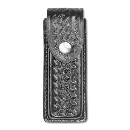 Dutyman Basketweave Leather Single Magazine Holder for .45 Single Stack