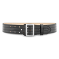 Dutyman 2-1/4 Hi-Gloss Leather Sam Brown 4 Row Stitch Duty Belt with Nickel Buckle