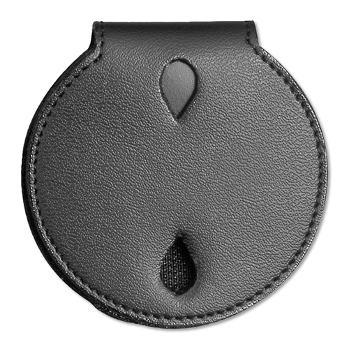 Dutyman Leather Round Badge Holder