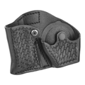 Dutyman Basketweave Leather Vertical Open Magazine/Cuff Combo Holder