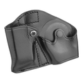 Dutyman Plain Leather Vertical Open Magazine/Cuff Combo Holder