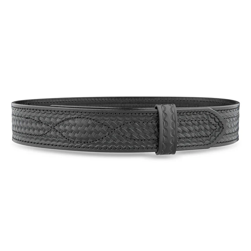 Dutyman 2-1/4 Basketweave Leather Buckleless Outer Belt