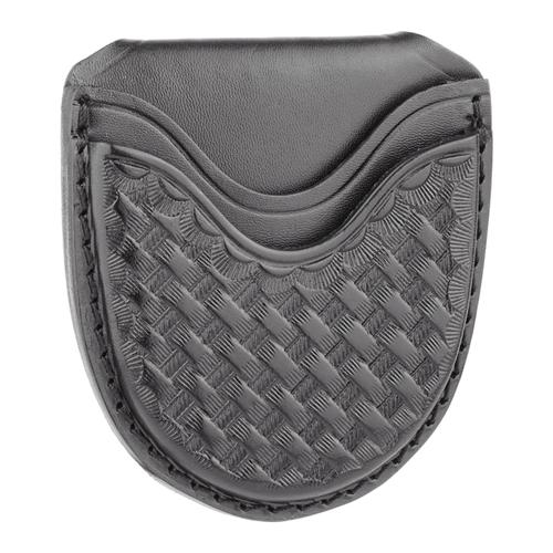 Dutyman Basketweave Leather Single Open Cuff Case