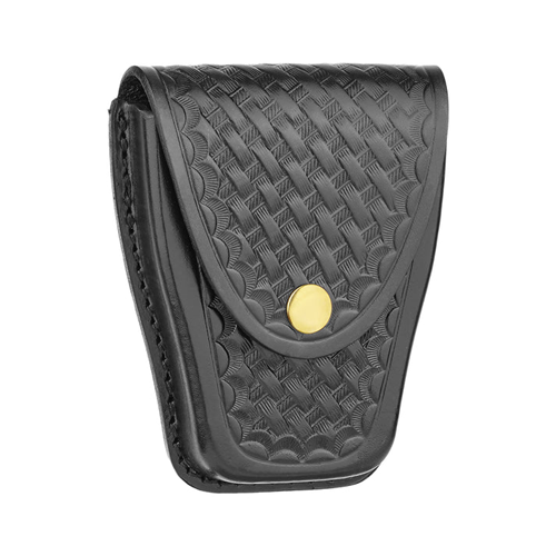 Dutyman Basketweave Leather Large Closed Single Cuff Case