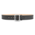 Dutyman 1-3/4 Plain Leather 4 Row Stitch Garrison Belt w/ Solid Brass/Nickel