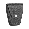 Dutyman Basketweave Leather Large Closed Single Cuff Case