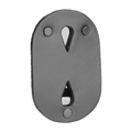 Dutyman Leather Oval Badge Holder