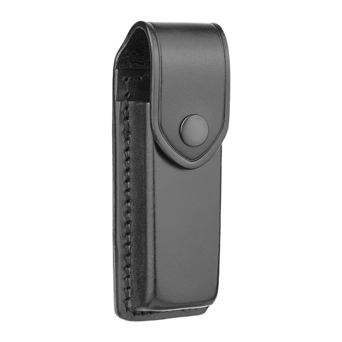Dutyman Plain Black Leather Single Magazine Holder for 9mm