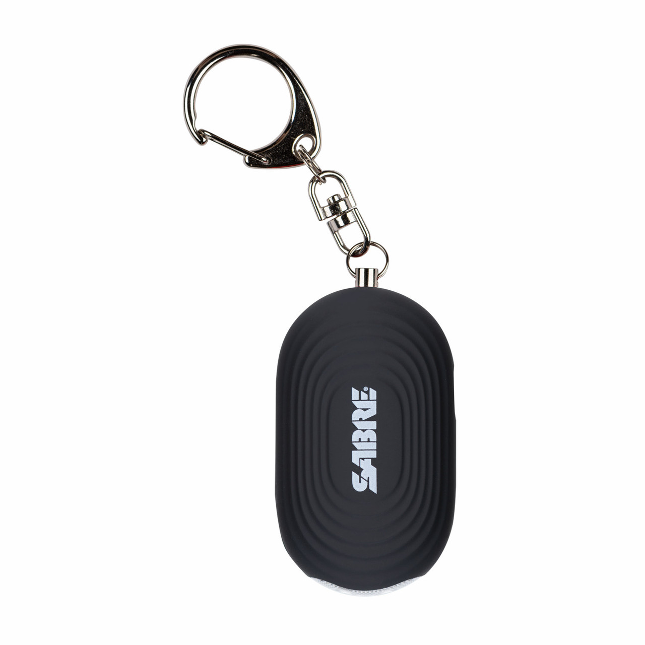 Sabre Personal Alarm w/LED light and snap hook attachment, black