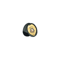 Boston Leather Oval Recessed Badge Holder with Clip