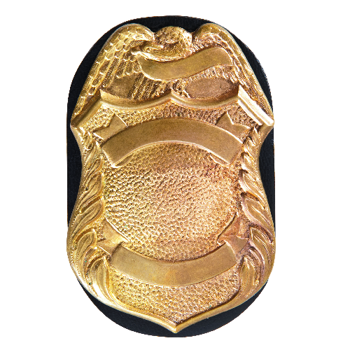 Safariland Model 7350-04 Badge Holder Oval, Clip-On