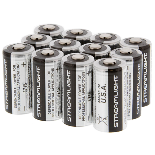 Streamlight CR123A Lithium 3V Batteries (12 Pack)