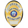 Aker Leather Shield Badge Holder
