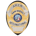 Aker Leather Shield Badge Holder