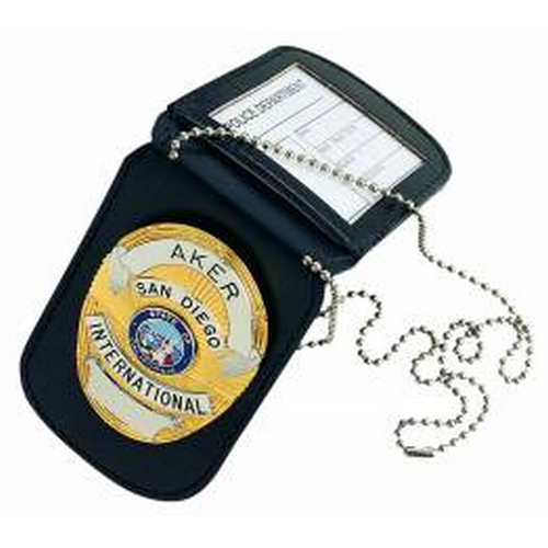 Aker Leather Neck Badge & ID Holder
