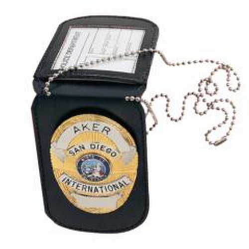 Aker Leather Neck Badge & ID Holder