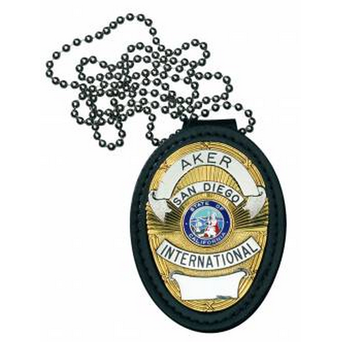 Aker Leather Recessed Shield Badge Holder