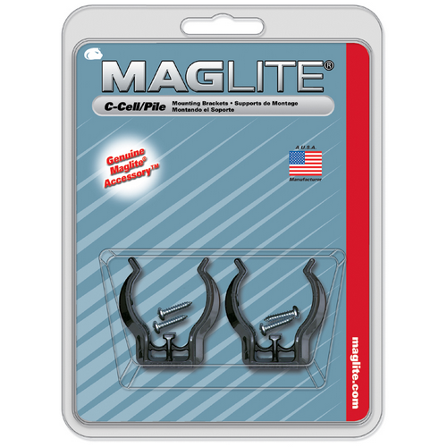 Maglite C-Cell Mounting Bracket (2 Pack)