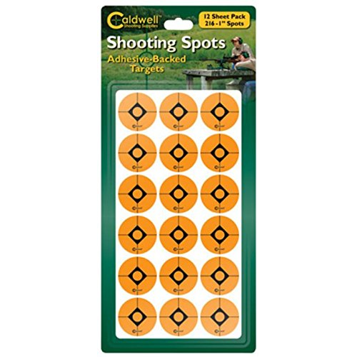 Caldwell 3 in Orange Shooting Spots, 12 sheets (24 ct)