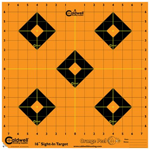Caldwell Orange Peel Sight-In Target: 8 in 5 sheets
