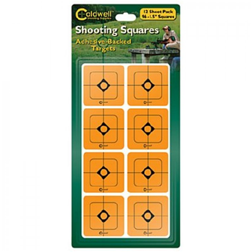 Caldwell 1 in Orange Shooting Squares, 12 sheets (216 ct)