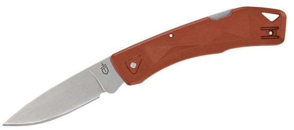 Gerber Gear Gerber LST Ultra Lockback Folding Knife 2.7 Stonewashed Drop Point Blade, Orange GFN Handles - 1074510