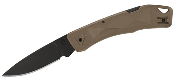 Gerber Gear Gerber LST Ultra Lockback Folding Knife 2.7 Black Drop Point Blade, Coyote Brown GFN Handles