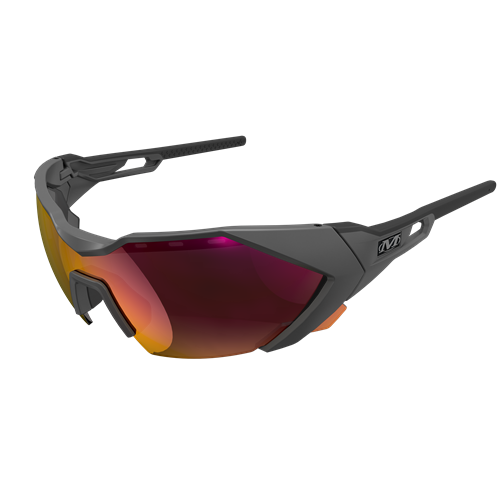 Mechanix Wear Vision Type-E (One Size Fits All, Medium Grey-Black/Fire Mirror)