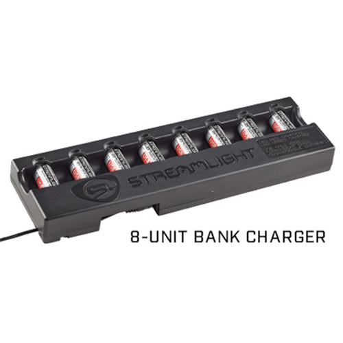 Streamlight 8-Unit SL-B9 Bank Charger - w/ batteries - 120V/100V AC
