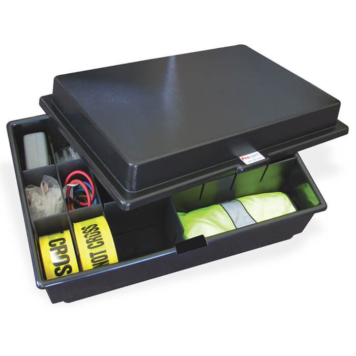 Pro-Gard Industries Dodge Ram 1500 SSV 2013 - 2021 Black ABS, Universal Trunk Organizer 18'' x 28'' x 10 1/2'' High with ABS Lid