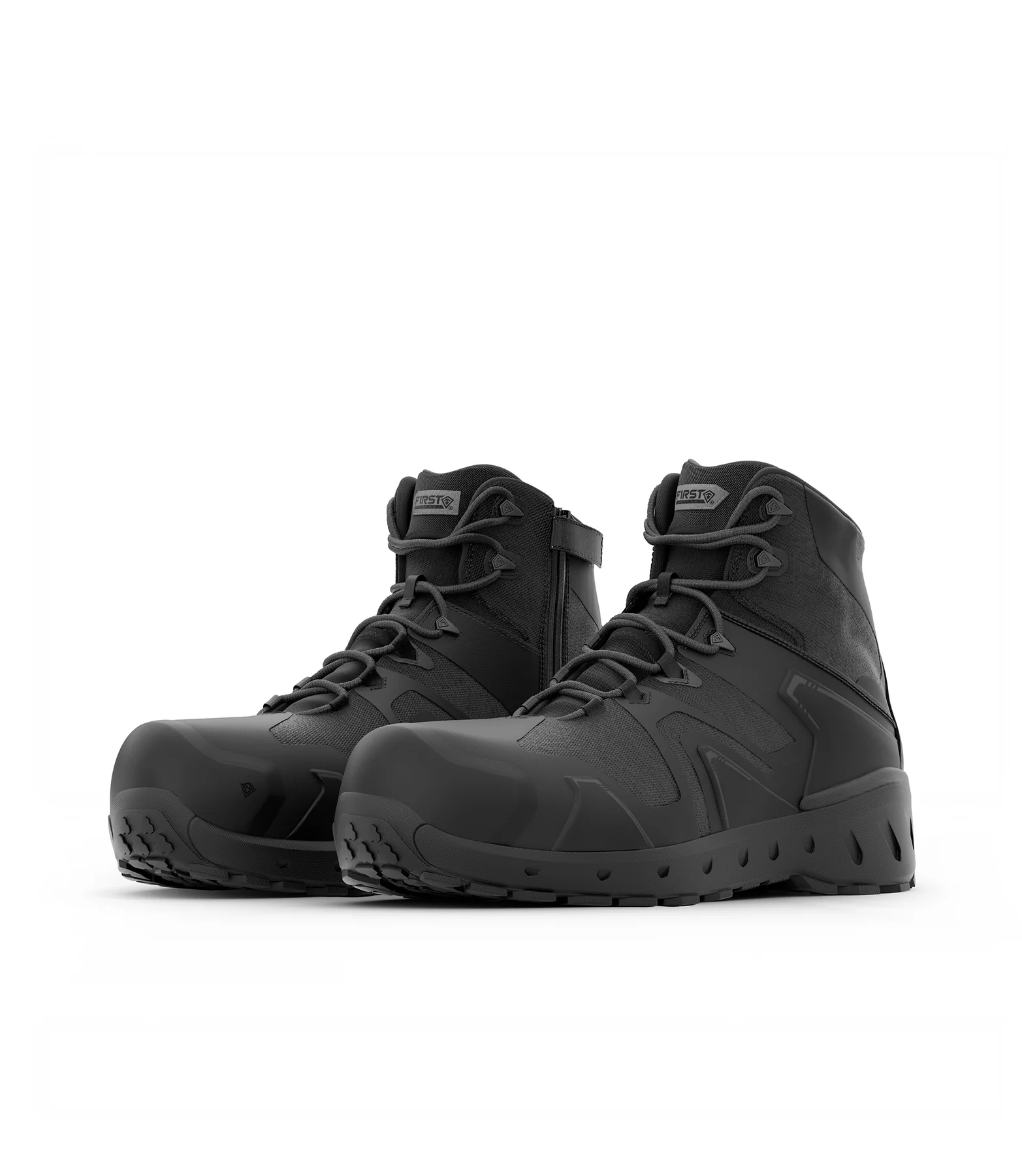 First Tactical Men's 5 AERO-TAC Safety Toe Side-Zip Mid