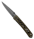 Gerber Gear Affirm Frame Lock Knife Green Aluminum (3.5 Black Stonewash)