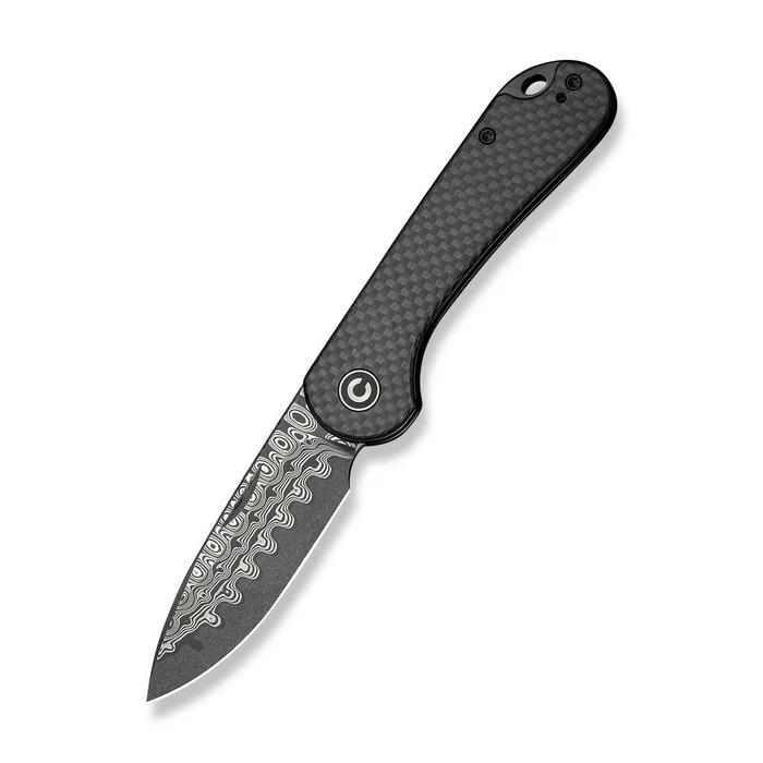 CIVIVI Knives CIVIVI Elementum Slip Joint Knife Carbon Fiber Handle (2.96 Damascus Blade)